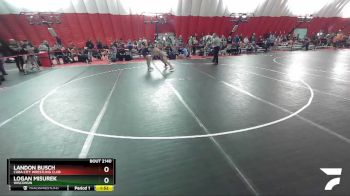 160 lbs Quarterfinal - Logan Misurek, Wisconsin vs Landon Busch, Cuba City Wrestling Club