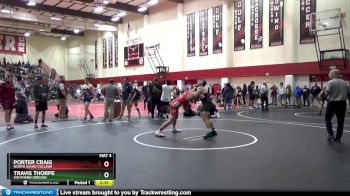 157 lbs Champ. Round 1 - Travis Thorpe, Southern Oregon vs Porter Craig, North Idaho College