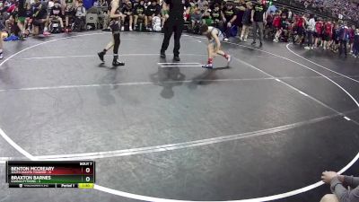 80 lbs Semis & 1st Wrestleback (8 Team) - Benton McCreary, South Dakota Thunder vs Braxton Barnes, Kansas Pythons