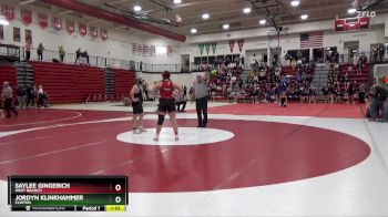 170 lbs Cons. Semi - Saylee Gingerich, West Branch vs Jordyn Klinkhammer, Clinton