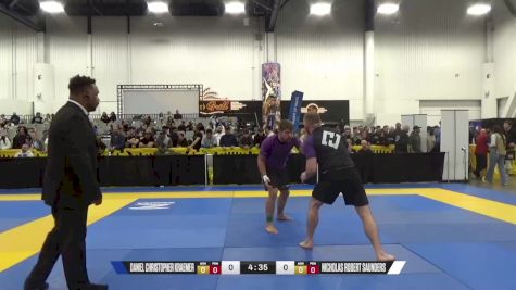 Nicholas Robert Saunders vs Daniel Christopher Kraemer 2024 World IBJJF Jiu-Jitsu No-Gi Championship