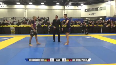 Jack Norman Popper vs Esteban Cherigo Lobo 2024 World IBJJF Jiu-Jitsu No-Gi Championship