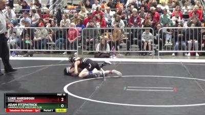 64 lbs Champ. Round 1 - Luke Harshman, Chase County vs Adam Fitzpatrick, Lawrence Elite Wrestling Club