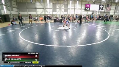 90 lbs Semifinal - Payten Van Pelt, MT vs Bella Yamamoto, HI