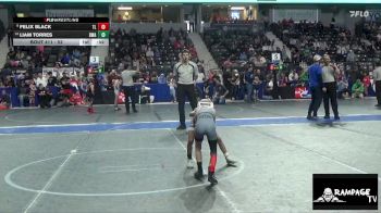 52 lbs Cons. Round 3 - Felix Black, Team Lightning vs Liam Torres, DC Wrestling Acad