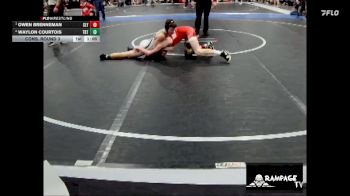 95 lbs Cons. Round 3 - Waylon Courtois, Topeka Blue Thunder vs Owen Brenneman, Slyfox
