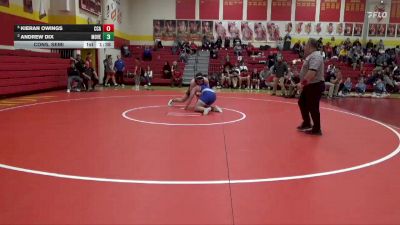 285 lbs Cons. Semi - Kieran Owings, Clear Creek-Amana vs Andrew Dix, Mount Vernon