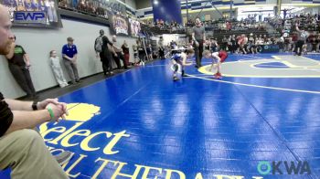 43 lbs Rr Rnd 2 - Carter Casillas, Noble Takedown Club vs Greyson Summitt, Newkirk Takedown Club