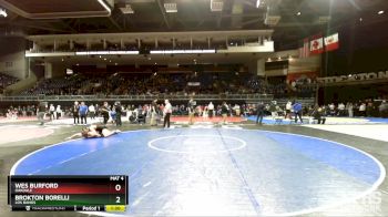 190 lbs Semifinal - Wes Burford, Oakdale vs Brokton Borelli, Los Banos