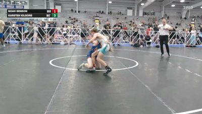 106 lbs Rr Rnd 2 - Noah Benson, University Hawks Wrestling Club - HSB vs Karsten Kilgore, Mat Warriors White HS - HSB