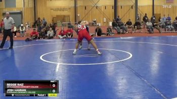 157 lbs Quarterfinal - Josh Hannan, Clackamas Community College vs Reggie Raiz, UN Clackamas Community College