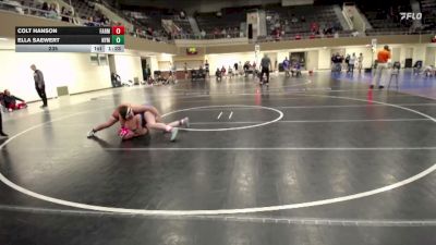 235 lbs Placement (4 Team) - Colt Hanson, Farmington vs Ella Saewert, NYM (New York Mills)