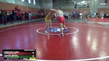 285 lbs Champ. Round 2 - Christion Curry, Huntingdon College vs Hunter Brown, Emory And Henry College