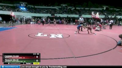 68 lbs Cons. Round 1 - Camden Pluim, Guerrilla Wrestling (GWA) vs Teagan Delce, Smithfield Youth Wrestling