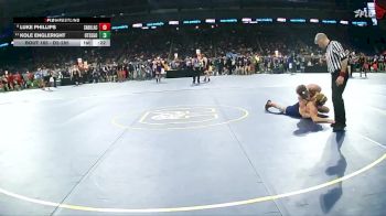 D2-190 lbs Cons. Round 2 - Kole Engleright, Otsego HS vs Luke Phillips, Cadillac HS