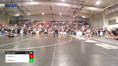 70 lbs Semifinal - Ike Payne, Quezada Wrestling Academy vs Karson Waag, Keystone Wrestling Club