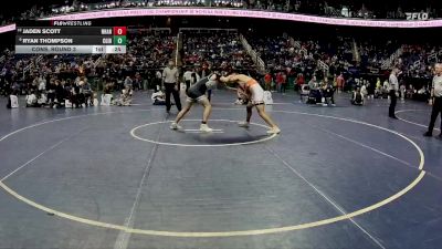 4A 165 lbs Cons. Round 3 - Jaden Scott, New Hanover vs Ryan Thompson, Cardinal Gibbons