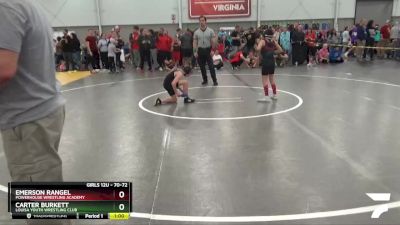 70-72 lbs Round 2 - Emerson Rangel, Powerhouse Wrestling Academy vs Carter Burkett, Louisa Youth Wrestling Club