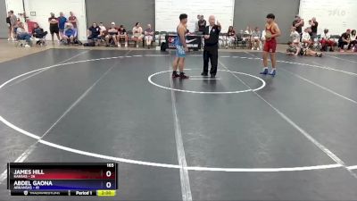 165 lbs Quarterfinals (8 Team) - James Hill, Kansas vs Abdel Gaona, Arkansas