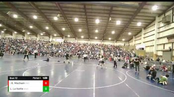 100 lbs Semifinal - Kyrie Mecham, Cougars Wrestling Club vs Lilly La Notte, Wasatch Wrestling Club