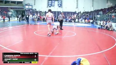 124 lbs Champ. Round 2 - Cameron Garcia, Bellefonte Area Hs vs Rodney Vaow, SVEC