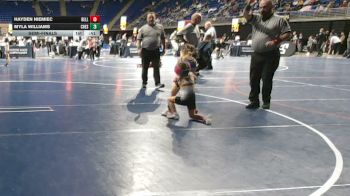 40 lbs Semifinal - Hayden Niemiec, Belle Vernon vs Myla Williams, Chestnut Ridge