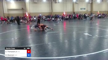 138 lbs Quarterfinal - Clinton Thompson Jr, Quest For Gold vs Darion Shannon, Unattached