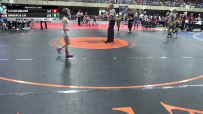 58 lbs Quarterfinal - Lucas Krause, Fair Lawn vs Emerson Lai, Linwood