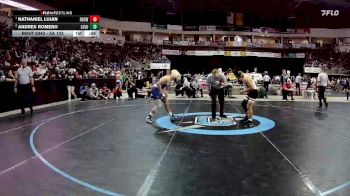 5A 133 lbs 5th Place Match - Nathaniel Lujan, Roswell vs Andres Romero, Los Lunas
