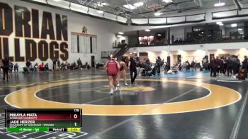 170 lbs Semifinal - Mikayla Mata, Schreiner University vs Jade Herzer, University Of Wisconsin - Stevens Point