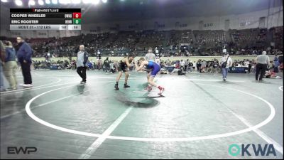 112 lbs Consi Of 16 #2 - Cooper Wheeler, Owasso Takedown Club vs Eric Rooster, Henryetta Knights Wrestling Club