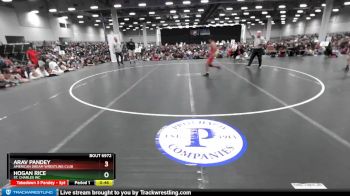 96 lbs 1st Place Match - Arav Pandey, American Dream Wrestling Club vs Hogan Rice, St. Charles WC