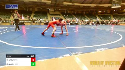 80 lbs Consi Of 16 #2 - Nolan Gray, North Desoto Wrestling Academy vs Jon Luke Austin, Contender Wrestling Academy