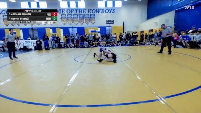 120 lbs 1st Place Match - Nevan Irving, Harmony vs Nathan Fisher, Freedom