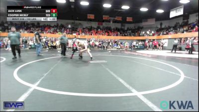 140 lbs Quarterfinal - Jack Lusk, Darko Valley Wolf Pack vs Cooper Nicely, Tecumseh Youth Wrestling