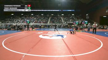 100 lbs Cons. Round 2 - Constance Peterson, Star Valley vs Penny Neubauer, Upton