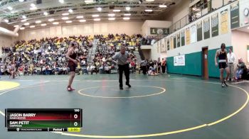 190 lbs Champ. Round 2 - Sam Petit, CHIPPEWA vs Jason Barry, MANCHESTER