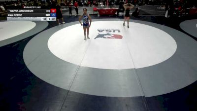 125 lbs Semis - Olivia Anderson, SilvaBack Training Center vs Ava Perez, Red Wave Wrestling