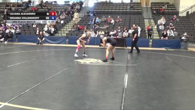 103 lbs 3rd Place Match - Brianna Vollendroff, Chadron vs Juliana Alejandro, William Jewell College