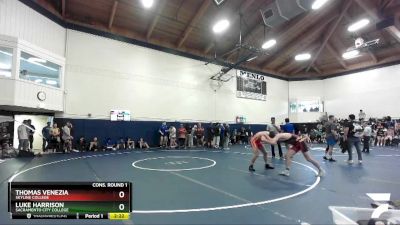 165 lbs Cons. Round 1 - Thomas Venezia, Skyline College vs Luke Harrison, Sacramento City College