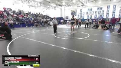 190 lbs Quarterfinal - Dyvhette Fonoti, Thomas Jefferson vs Amilia Slocum, Buena