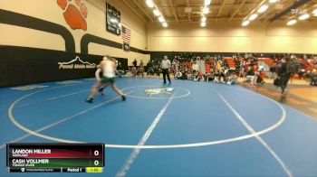 150 lbs Quarterfinal - Cash Vollmer, Tongue River vs Landon Miller, Worland