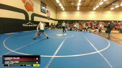 150 lbs Quarterfinal - Cash Vollmer, Tongue River vs Landon Miller, Worland