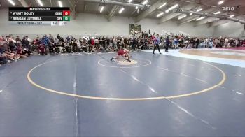 157 lbs Cons. Round 6 - Wyatt Boley, Cheyenne Mountain vs Reagan Luttrell, Cleveland