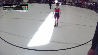15 lbs Cons. Round 1 - Brooks Wilson, Weeping Water Wrestling Club vs Kellan Cole, Pioneer Wrestling Club