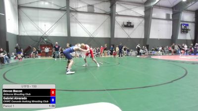 150 lbs Cons. Sub-semis - Devon Bacon, Airborne Wrestling Club vs Gabriel Alvarado, CNWC Concede Nothing Wrestling Club