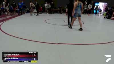 165 lbs Cons. Round 3 - Xander Frieben, WA vs Jaden Guzman, CA