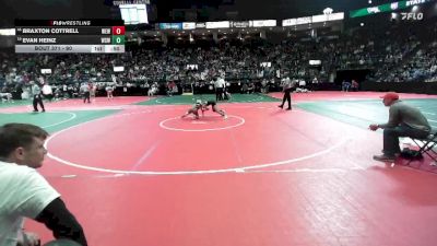 90 lbs Cons. Round 2 - Evan Heinz, WSW1 vs Braxton Cottrell, WEWA