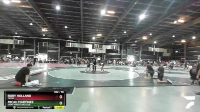 70 lbs Round 1 - Micah Martinez, Lions Wrestling Club vs Rory Holland, TRYBE