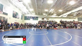 220 lbs Quarterfinal - Ben Kilgore, Milford vs Toby Brown Jr., Nashua North